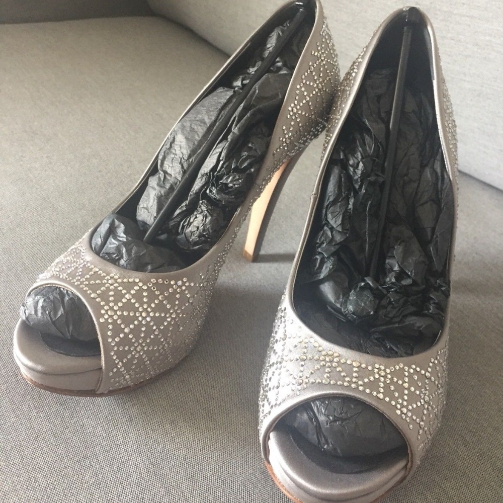 GINA Swarovski Shoes Stiletto NEW 4.5 UK - 6.5 US